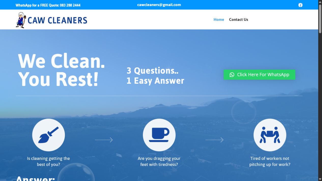 CAW Cleaners project