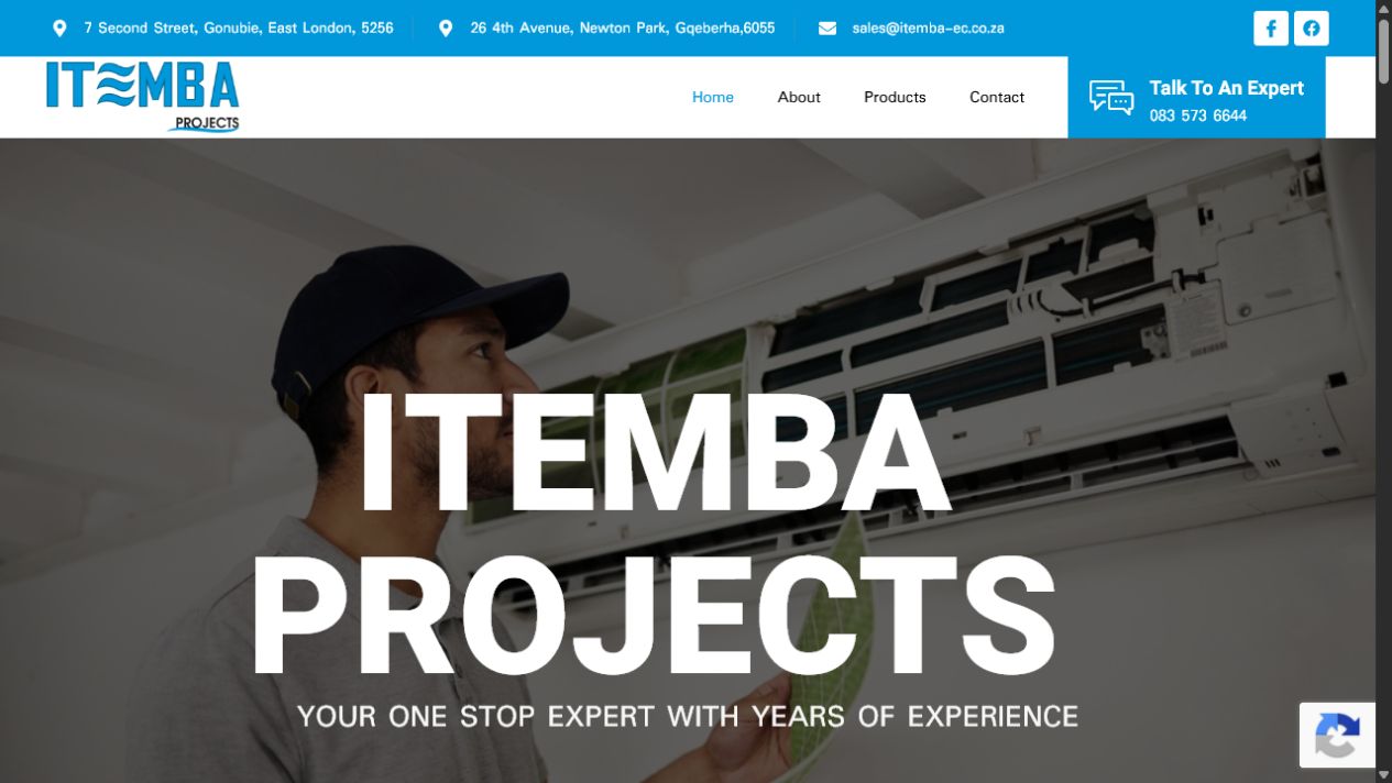 Itemba-ec website on mobile